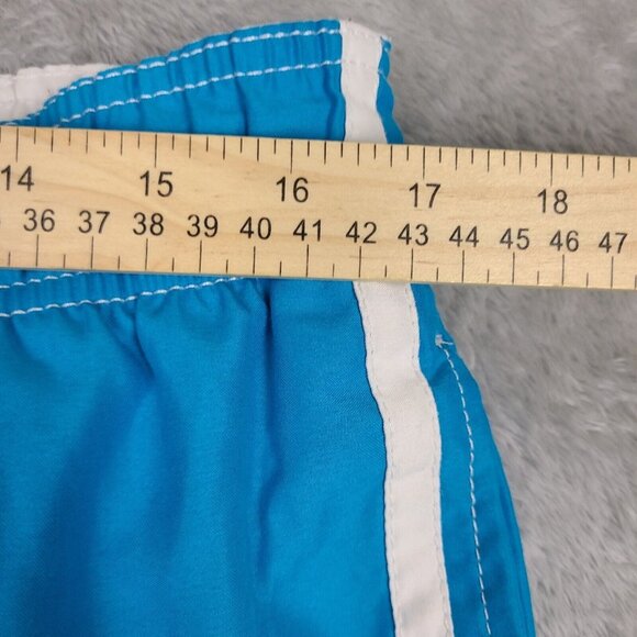 Ocean Pacific Mens Swim Trunks Blue‎ Size L (36-38) Cargo Style Drawstring Mesh - Picture 5 of 9